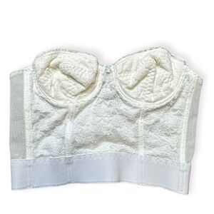 LeyLa Women's White Lace Strapless Corset Bustier Size 85/38D